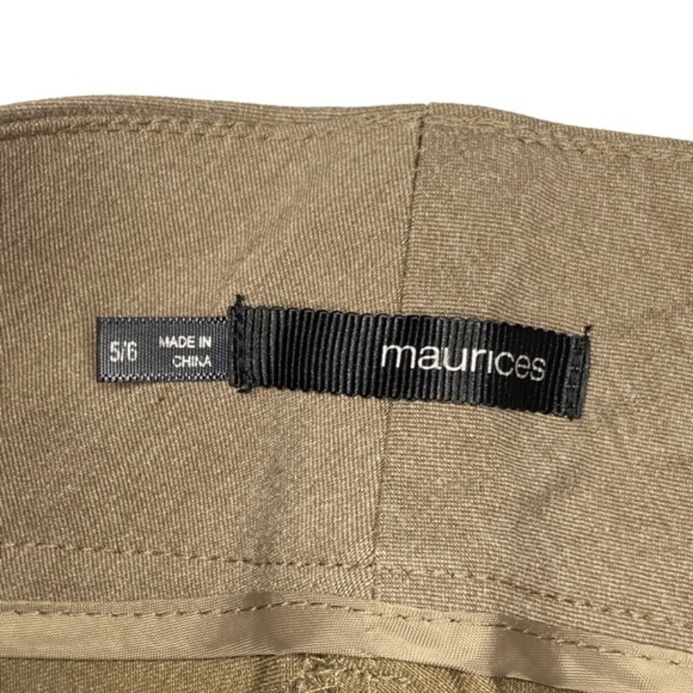 Maurices Smart Trouser Capri Pants Taupe Business Career Casual Dress Size 5 6 - Picture 9 of 16